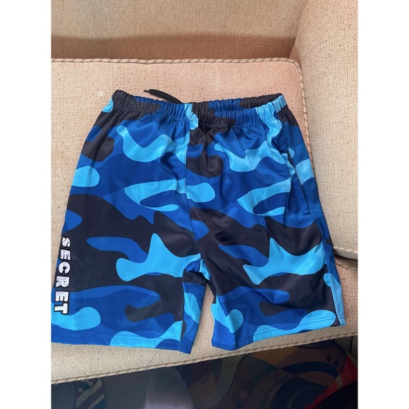 Secret Scientist Camo Jersey Shorts (Blue Camo)(3XL) - Picture 2 of 3